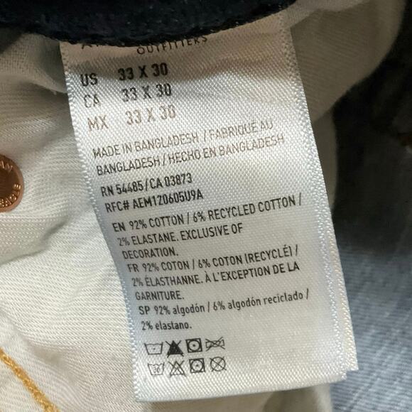 American Eagle AirFlex+ Jeans Men’s 33x30 Slim Straight Stretch Denim - Picture 4 of 7